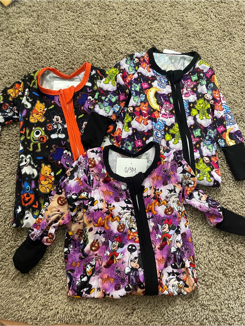 Halloween baby bamboo convertible zippy sleepers